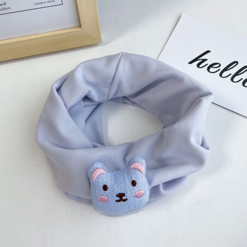 Παιδικό φουλάρι λαιμού με ζωικό σχέδιο, πολυεστέρας, ύφανση warp knitting, κεντημένο, ζεστό