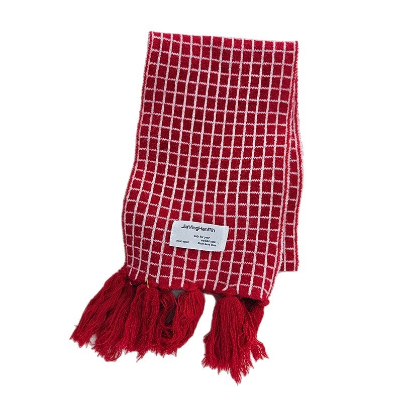 Unisex κασκόλ από μαλλί, μακρύς σχεδιασμός, μονόχρωμο σχέδιο