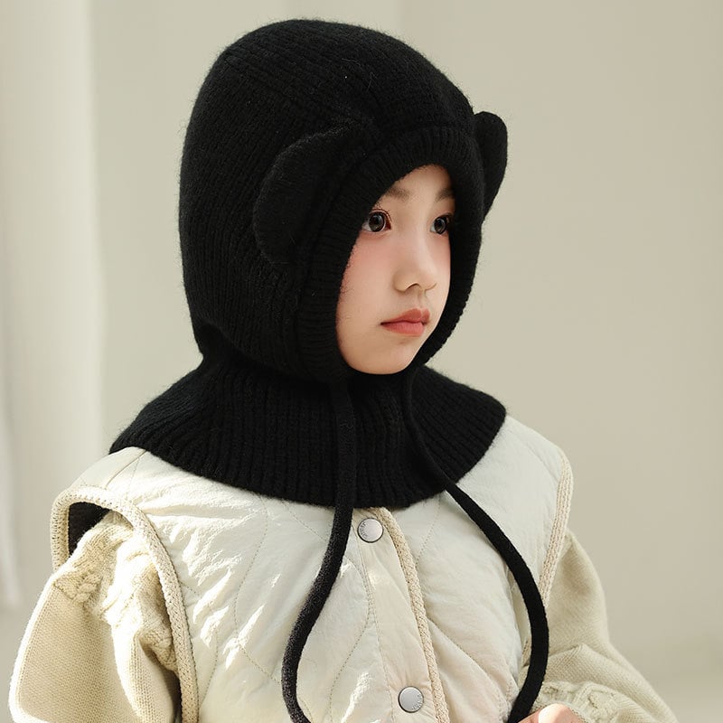 Παιδικό σκουφί balaclava με κουκούλα και ενσωματωμένο λαιμό — πολυεστέρας, χειμώνας, Sibeixin
