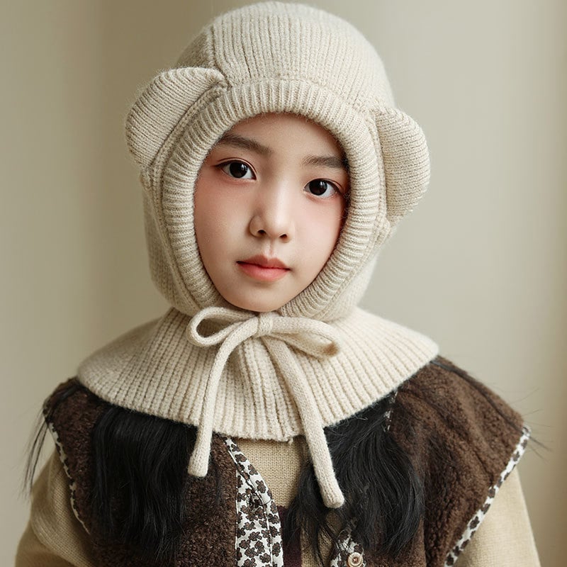 Παιδικό σκουφί balaclava με κουκούλα και ενσωματωμένο λαιμό — πολυεστέρας, χειμώνας, Sibeixin