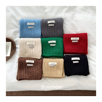 Παιδικό κασκόλ - ακρυλικό νήμα; χειμώνας/φθινόπωρο; για αγόρια και κορίτσια; στυλ: ιαπωνο-κορεατική γλυκιά αισθητική; ορθογώνιο σχήμα