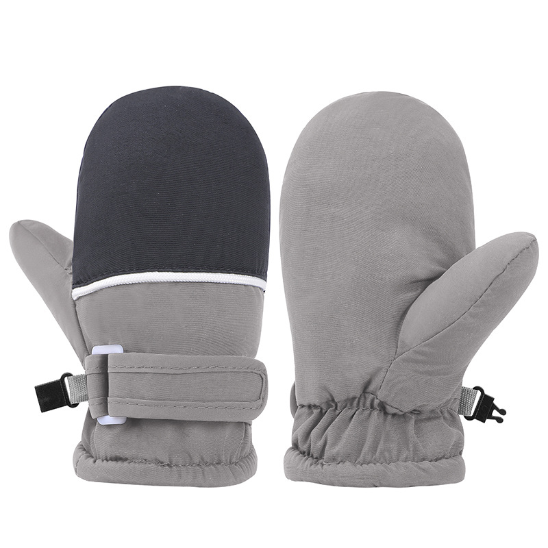 Παιδικά γάντια σκι από φλίς, unisex, αντιολισθητικά, εκτύπωση, προσαρμόσιμα