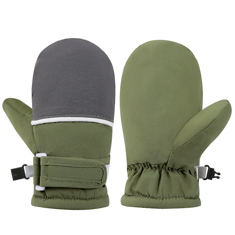 Παιδικά γάντια σκι από φλίς, unisex, αντιολισθητικά, εκτύπωση, προσαρμόσιμα