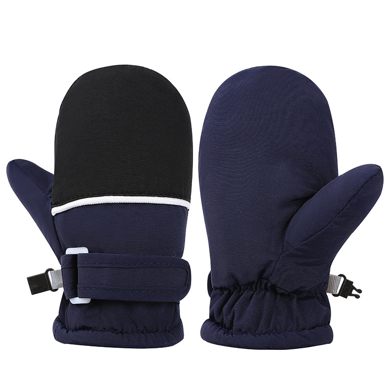 Παιδικά γάντια σκι από φλίς, unisex, αντιολισθητικά, εκτύπωση, προσαρμόσιμα