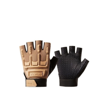 Παιδικά τακτικά γάντια με μισά δάχτυλα – Unisex, ανάγλυφα, αντιολισθητικά, αθλητικό στυλ, ηλικίες 4–15 ετών, καλοκαίρι/άνοιξη/φθινόπωρο