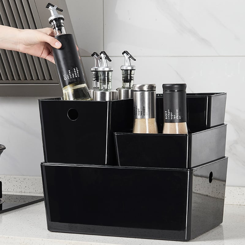 Xinqianxi πλαστικός κάδος αποθήκευσης - μοντέλο 1301-1305, επιτραπέζιο κουτί αποθήκευσης