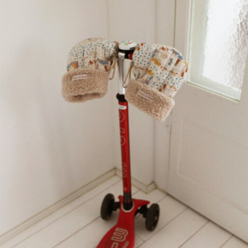 Παιδικά γάντια για ποδήλατο και σκούτερ, βαμβακερά, ζεστά, σε στυλ Κορέας με εκτύπωση τσίρκο, για ηλικίες 3-15