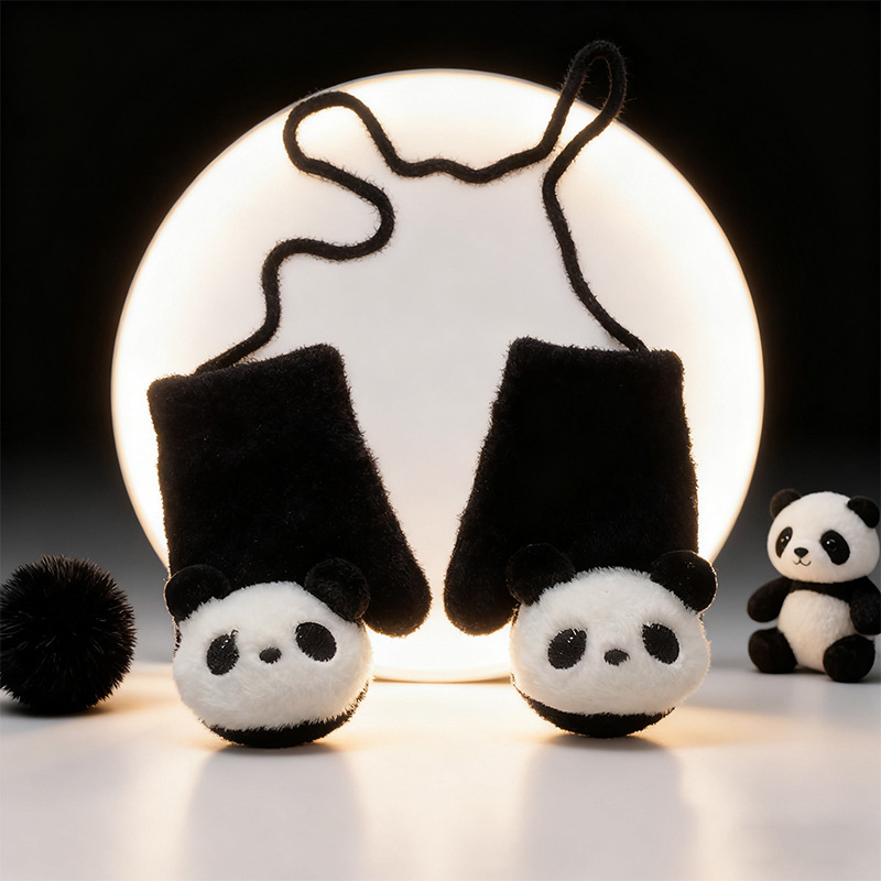 Μωρουδιακές γάντες-μιτίνες για 0–3 ετών, χειμερινή ζεστασιά, unisex, σχέδιο καρτούν με εκτύπωση