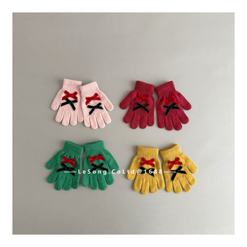 Παιδικά κορεατικού στυλ γάντια με πέντε δάχτυλα, διαχωρισμένα δάχτυλα, unisex, χειμερινά, ζεστασιά και συμβατότητα αφής, για παιδιά 1–6 ετών