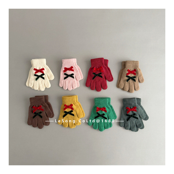 Παιδικά κορεατικού στυλ γάντια με πέντε δάχτυλα, διαχωρισμένα δάχτυλα, unisex, χειμερινά, ζεστασιά και συμβατότητα αφής, για παιδιά 1–6 ετών