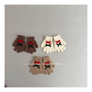 Παιδικά κορεατικού στυλ γάντια με πέντε δάχτυλα, διαχωρισμένα δάχτυλα, unisex, χειμερινά, ζεστασιά και συμβατότητα αφής, για παιδιά 1–6 ετών