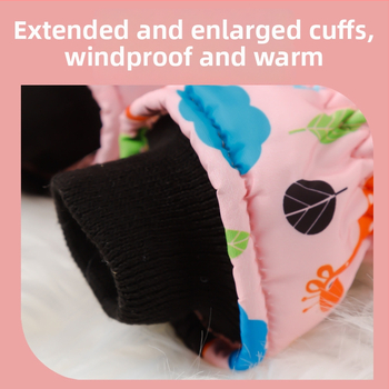 Παιδικές γάντες σκι – unisex, νάιλον, ζεστές, καρτούν μοτίβο, ηλικίες 3–10