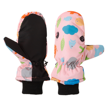 Παιδικές γάντες σκι – unisex, νάιλον, ζεστές, καρτούν μοτίβο, ηλικίες 3–10