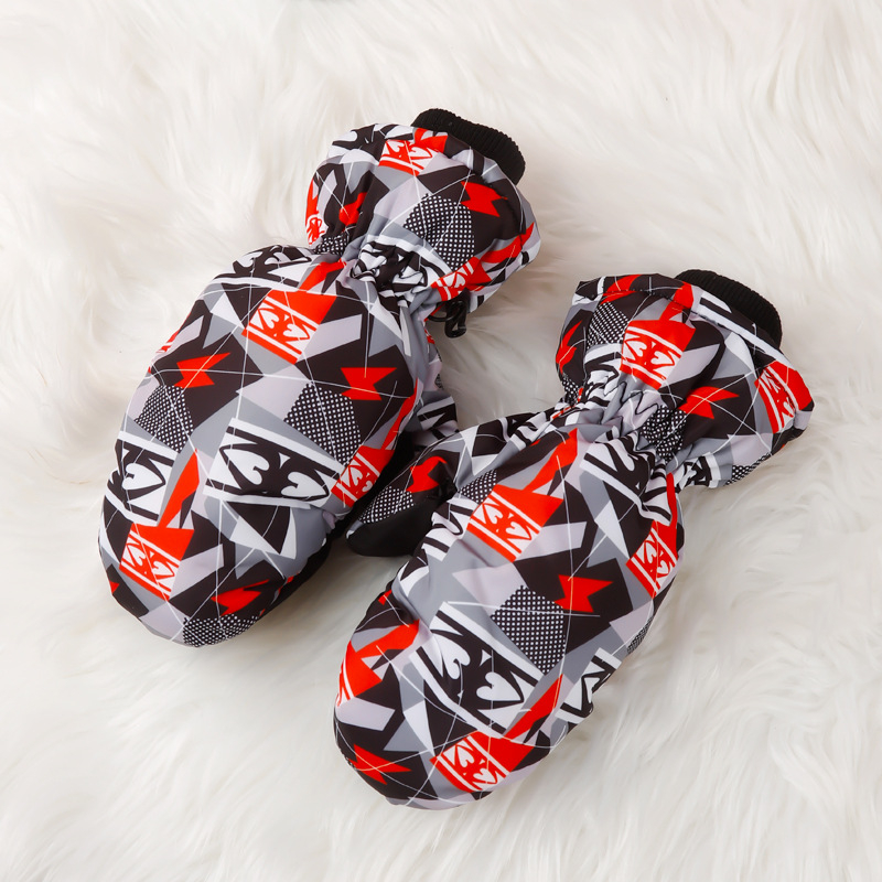 Παιδικές γάντες σκι – unisex, νάιλον, ζεστές, καρτούν μοτίβο, ηλικίες 3–10