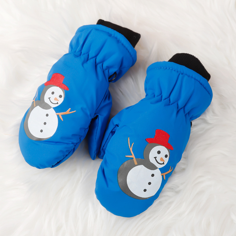 Παιδικές γάντες σκι – unisex, νάιλον, ζεστές, καρτούν μοτίβο, ηλικίες 3–10