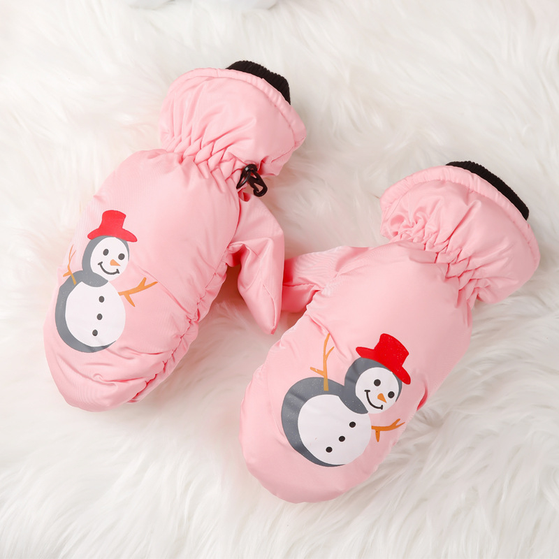 Παιδικές γάντες σκι – unisex, νάιλον, ζεστές, καρτούν μοτίβο, ηλικίες 3–10