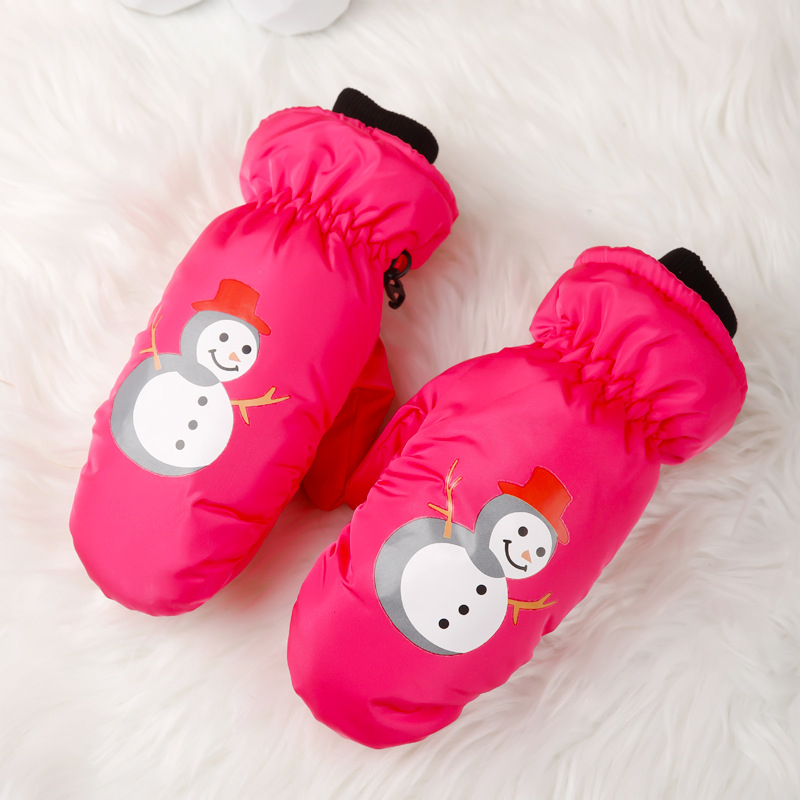 Παιδικές γάντες σκι – unisex, νάιλον, ζεστές, καρτούν μοτίβο, ηλικίες 3–10