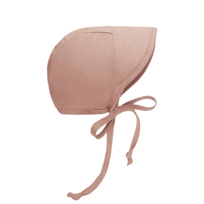 Dječja kapa za zaštitu od sunca s zaštitom za uši, kupolasti stil, prozračna mješavina lana i viskoze, kratka rubna rubnica, ljeto 2025