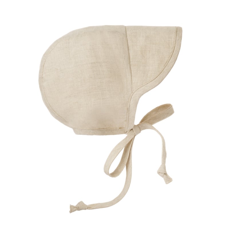 Dječja kapa za zaštitu od sunca s zaštitom za uši, kupolasti stil, prozračna mješavina lana i viskoze, kratka rubna rubnica, ljeto 2025