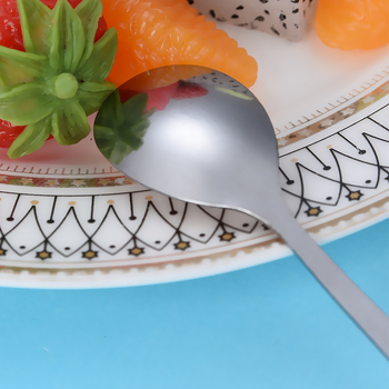 Κουτάλι από ανοξείδωτο ατσάλι με σχέδιο Cartoon Ball – μοντέρνο μινιμαλιστικό στυλ, καθρέφτης φινίρισμα, δυνατότητα εκτύπωσης λογότυπου