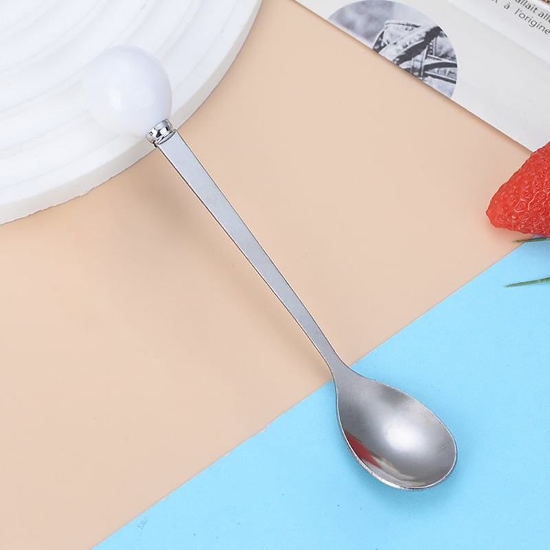 Κουτάλι από ανοξείδωτο ατσάλι με σχέδιο Cartoon Ball – μοντέρνο μινιμαλιστικό στυλ, καθρέφτης φινίρισμα, δυνατότητα εκτύπωσης λογότυπου