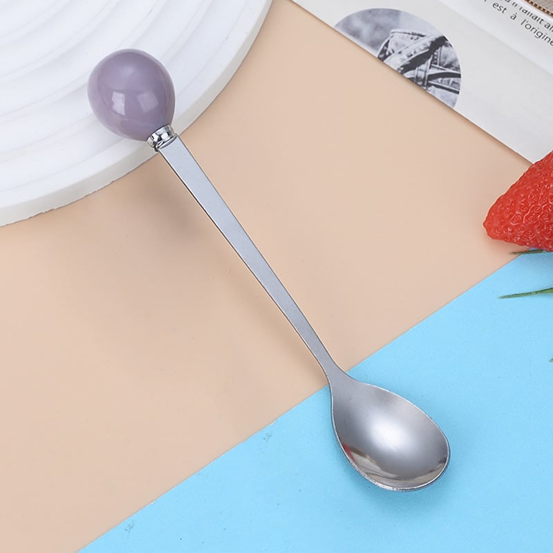 Κουτάλι από ανοξείδωτο ατσάλι με σχέδιο Cartoon Ball – μοντέρνο μινιμαλιστικό στυλ, καθρέφτης φινίρισμα, δυνατότητα εκτύπωσης λογότυπου