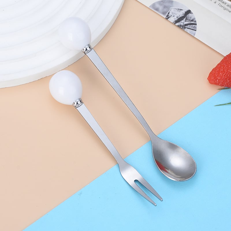 Κουτάλι από ανοξείδωτο ατσάλι με σχέδιο Cartoon Ball – μοντέρνο μινιμαλιστικό στυλ, καθρέφτης φινίρισμα, δυνατότητα εκτύπωσης λογότυπου