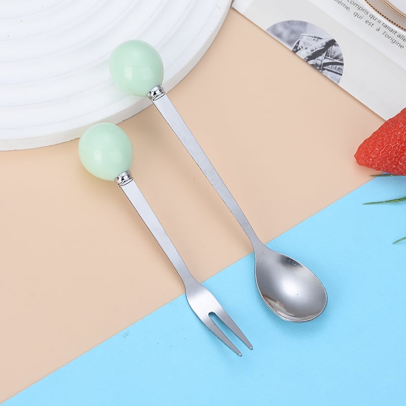 Κουτάλι από ανοξείδωτο ατσάλι με σχέδιο Cartoon Ball – μοντέρνο μινιμαλιστικό στυλ, καθρέφτης φινίρισμα, δυνατότητα εκτύπωσης λογότυπου