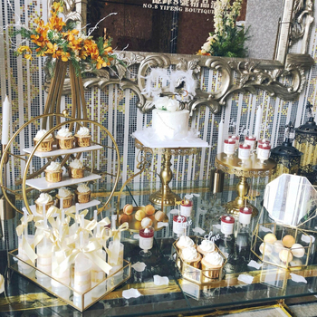 Десертна стойка в европейски стил за сватбена маса, Meizhiyin, прост стил, плодова чиния (Материал: Друг; Категория: Плодова чиния; Година на пускане: 2018; Бранд: Meizhiyin)