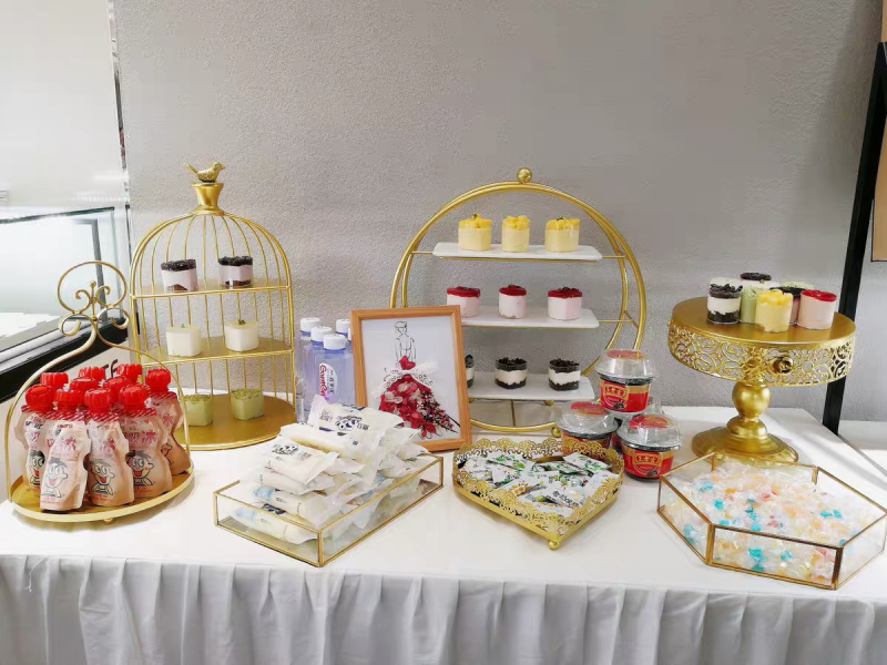 Десертна стойка в европейски стил за сватбена маса, Meizhiyin, прост стил, плодова чиния (Материал: Друг; Категория: Плодова чиния; Година на пускане: 2018; Бранд: Meizhiyin)