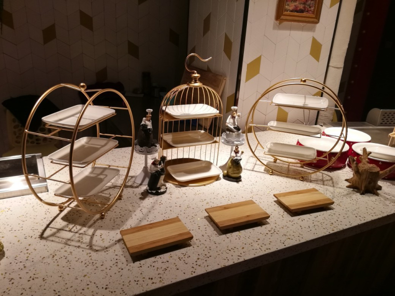 Десертна стойка в европейски стил за сватбена маса, Meizhiyin, прост стил, плодова чиния (Материал: Друг; Категория: Плодова чиния; Година на пускане: 2018; Бранд: Meizhiyin)