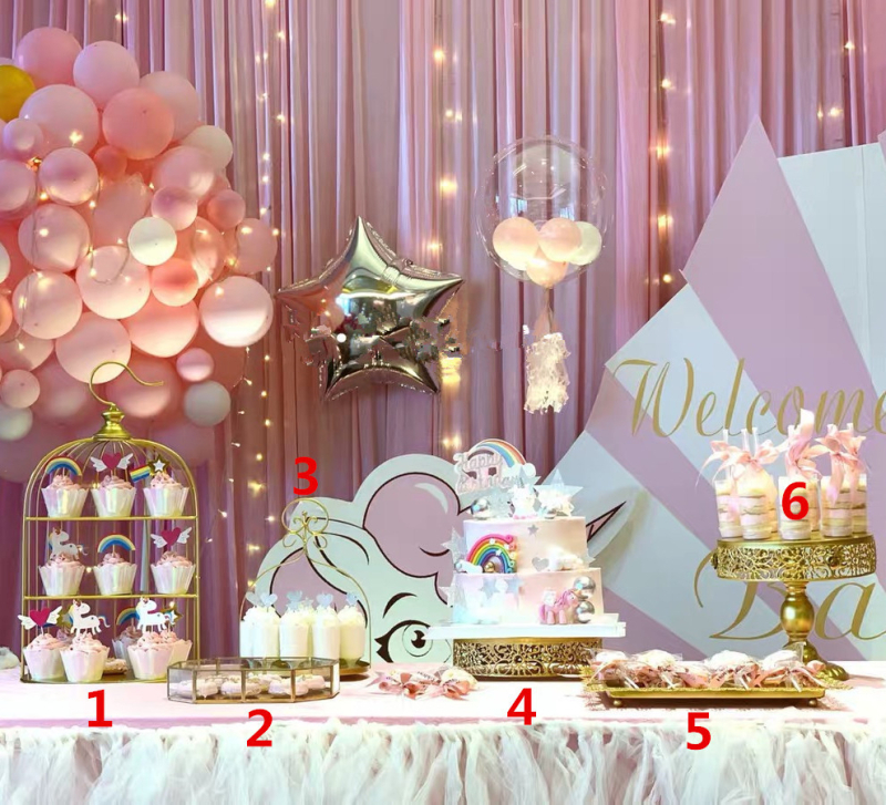 Десертна стойка в европейски стил за сватбена маса, Meizhiyin, прост стил, плодова чиния (Материал: Друг; Категория: Плодова чиния; Година на пускане: 2018; Бранд: Meizhiyin)