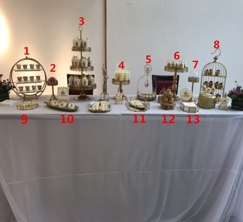 Десертна стойка в европейски стил за сватбена маса, Meizhiyin, прост стил, плодова чиния (Материал: Друг; Категория: Плодова чиния; Година на пускане: 2018; Бранд: Meizhiyin)