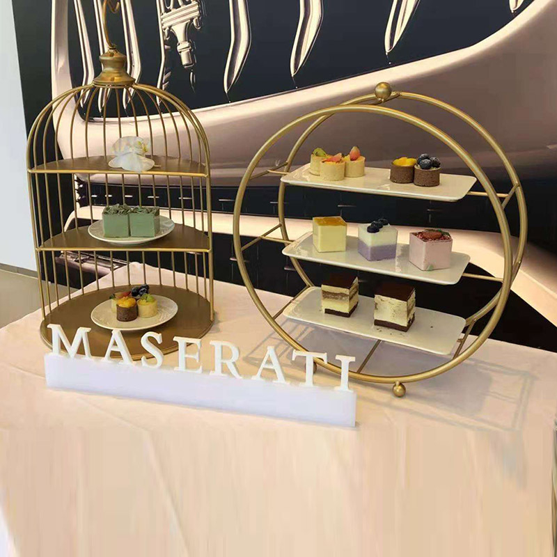 Десертна стойка в европейски стил за сватбена маса, Meizhiyin, прост стил, плодова чиния (Материал: Друг; Категория: Плодова чиния; Година на пускане: 2018; Бранд: Meizhiyin)