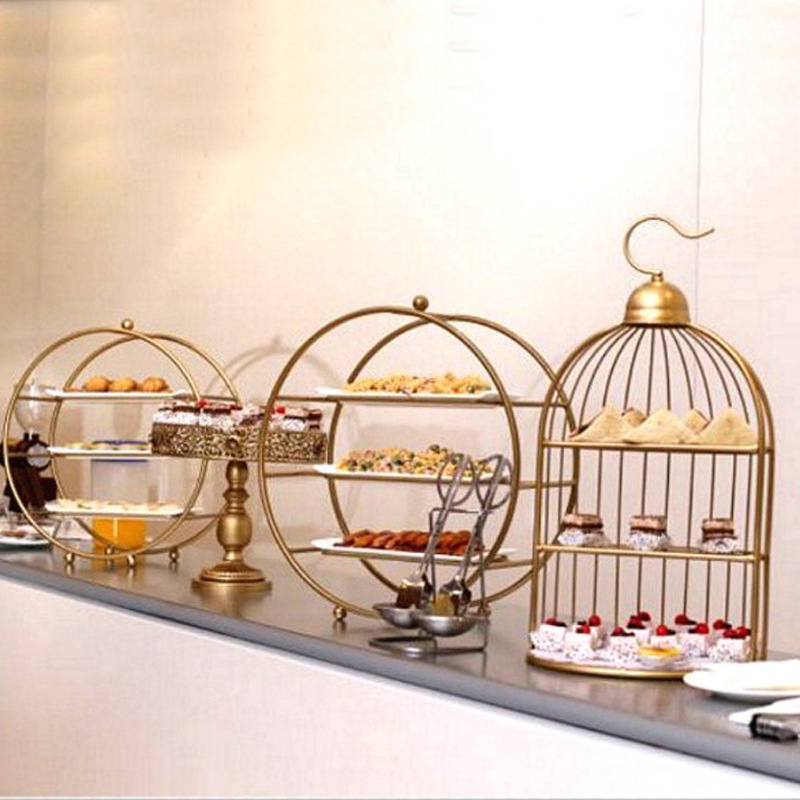 Десертна стойка в европейски стил за сватбена маса, Meizhiyin, прост стил, плодова чиния (Материал: Друг; Категория: Плодова чиния; Година на пускане: 2018; Бранд: Meizhiyin)