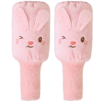 Детски есенни ръкави с ръкавици – плюшени карикатури, анти-замърсяване, едноцветни, за момичета 3–13 г