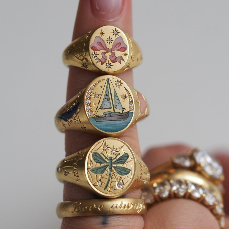 Prsten od nehrđajućeg čelika sa motivima srca i životinja, elektroplating, otvoreni dizajn, nakit za ruke, unisex