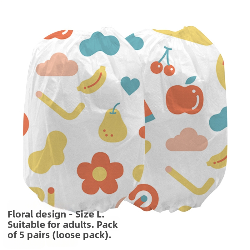 Vienkartinės rankovių apsaugos vaikams – audinys, dulkių apsauga, spausdintas logotipas, pakuotė 240 vnt