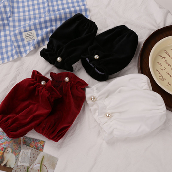 Manșete pentru brațe - Poliester, stil japonez, model monocrom, pentru copii, adolescenți și adulți (protecție împotriva murdăriei)