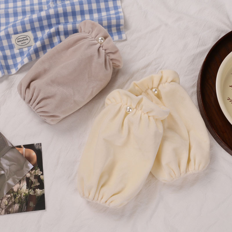 Manșete pentru brațe - Poliester, stil japonez, model monocrom, pentru copii, adolescenți și adulți (protecție împotriva murdăriei)