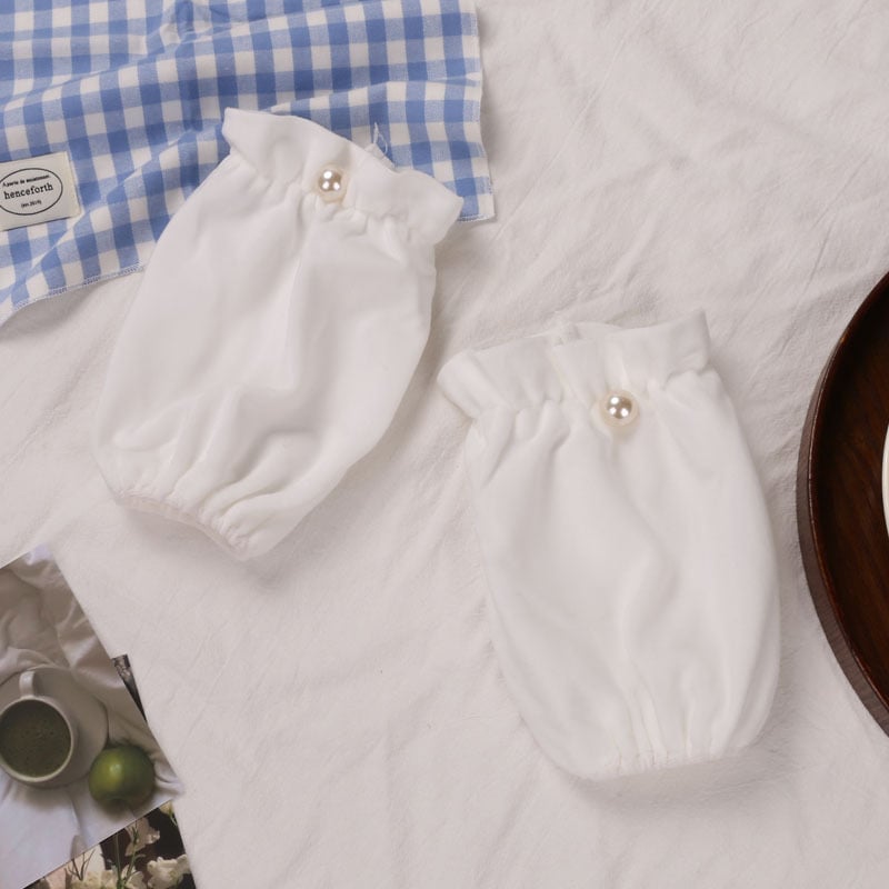 Manșete pentru brațe - Poliester, stil japonez, model monocrom, pentru copii, adolescenți și adulți (protecție împotriva murdăriei)