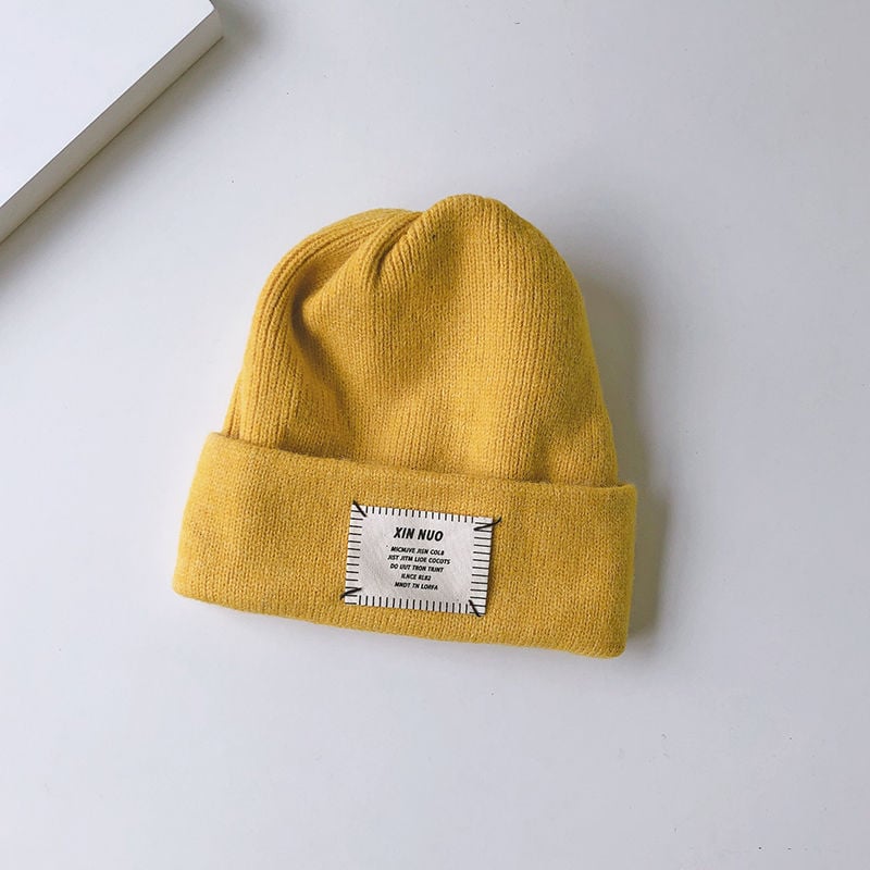 Dječja vunena kapa, plišani materijal, dob 0–6 mjeseci, proljeće 2025