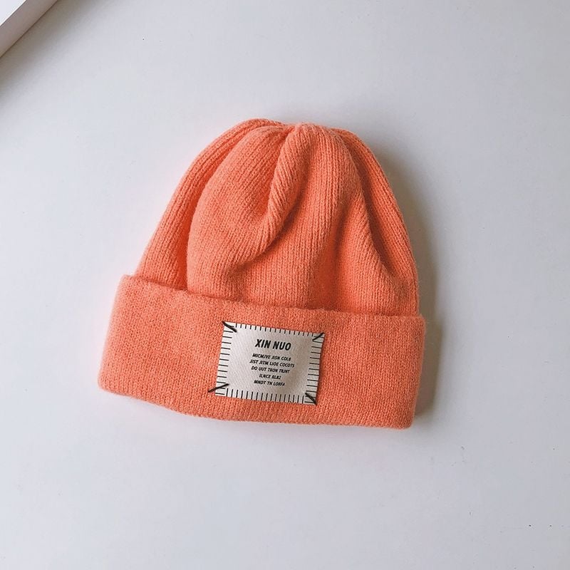 Dječja vunena kapa, plišani materijal, dob 0–6 mjeseci, proljeće 2025