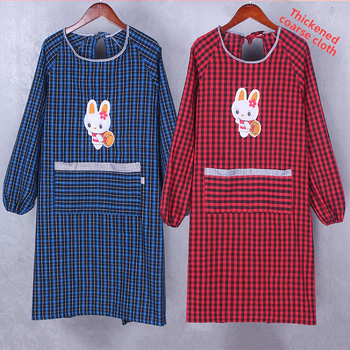 Ποδιά με μακριά μανίκια, βαμβακερό ύφασμα, αντι-λιπαντικό και αντιβρωμιά, καρτούν στυλ, μοτίβο καρτούν/ανίμε