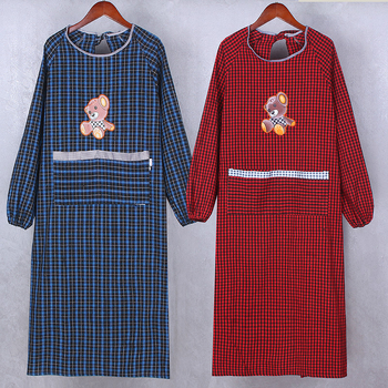 Ποδιά με μακριά μανίκια, βαμβακερό ύφασμα, αντι-λιπαντικό και αντιβρωμιά, καρτούν στυλ, μοτίβο καρτούν/ανίμε