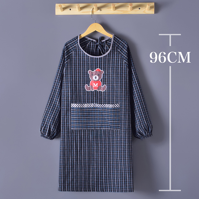 Ποδιά με μακριά μανίκια, βαμβακερό ύφασμα, αντι-λιπαντικό και αντιβρωμιά, καρτούν στυλ, μοτίβο καρτούν/ανίμε