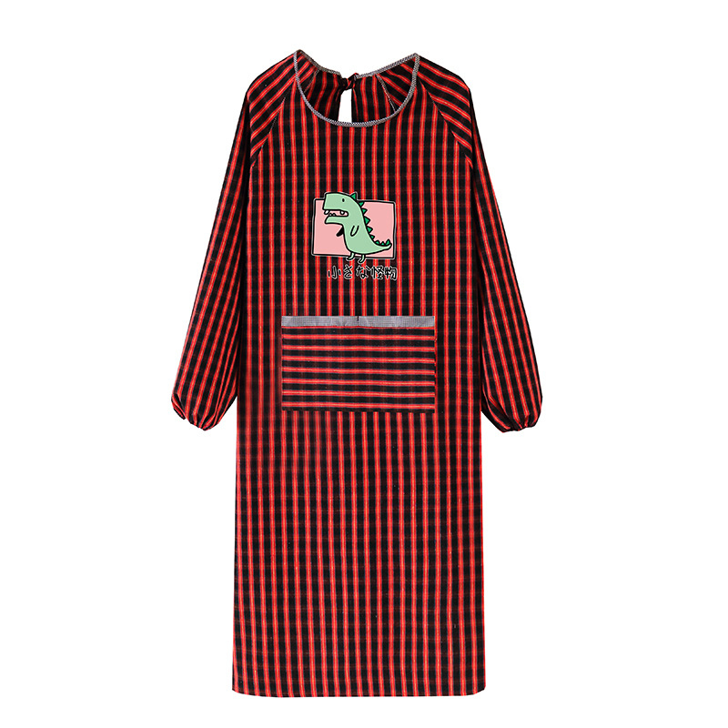 Ποδιά με μακριά μανίκια, βαμβακερό ύφασμα, αντι-λιπαντικό και αντιβρωμιά, καρτούν στυλ, μοτίβο καρτούν/ανίμε