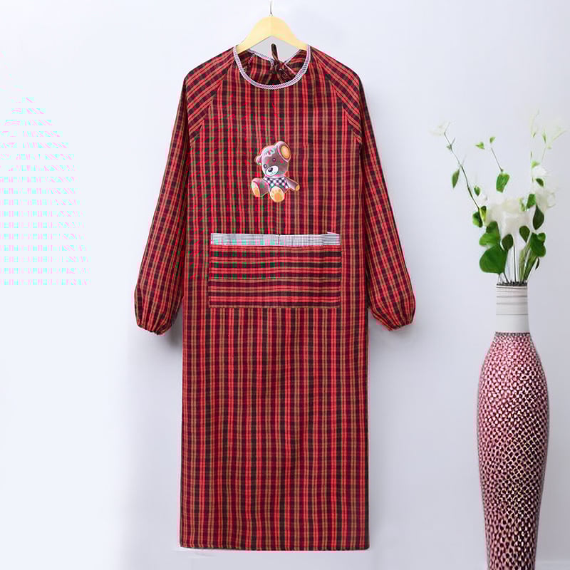 Ποδιά με μακριά μανίκια, βαμβακερό ύφασμα, αντι-λιπαντικό και αντιβρωμιά, καρτούν στυλ, μοτίβο καρτούν/ανίμε