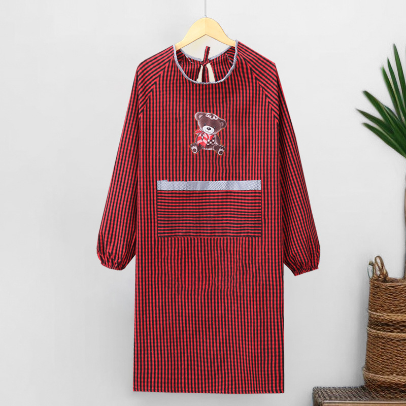 Ποδιά με μακριά μανίκια, βαμβακερό ύφασμα, αντι-λιπαντικό και αντιβρωμιά, καρτούν στυλ, μοτίβο καρτούν/ανίμε