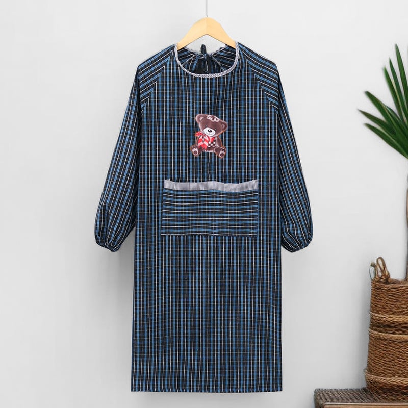 Ποδιά με μακριά μανίκια, βαμβακερό ύφασμα, αντι-λιπαντικό και αντιβρωμιά, καρτούν στυλ, μοτίβο καρτούν/ανίμε